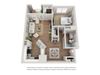 The Montreal 1 bedroom Floorplan
